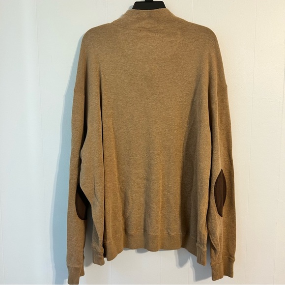 Men’s size 2XL Cremieux Tan Zip Up Sweater with Mock Neck. Reversible.‎ - Picture 6 of 7